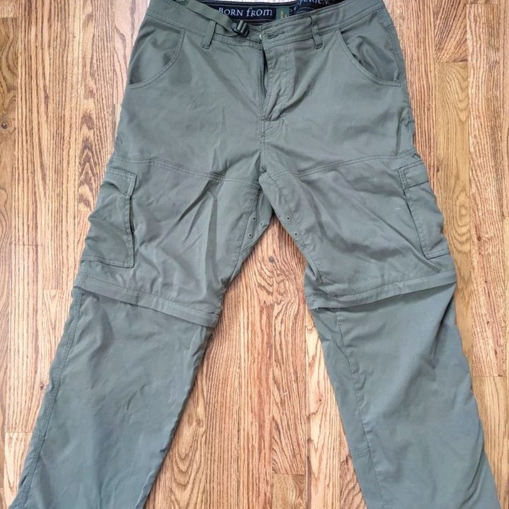 prAna hiking pants, men's size 34W x 30L